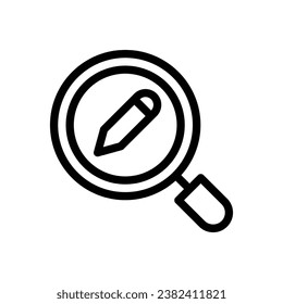 logotipo de icono de degradado de línea de búsqueda para sitio web, aplicación, impresión, documento, diseño de afiches, etc, adecuado para diseño web, logotipo, aplicación