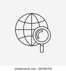 search line icon