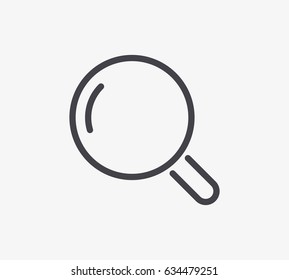 Search Line Icon. Editable Stroke.