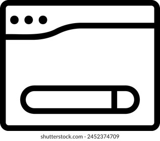 icono de línea de búsqueda ilustración Vector
