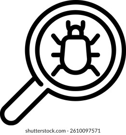 search line icon illustration vector