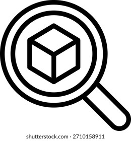 search line icon illustration vector