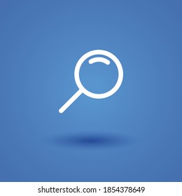 search line icon, outline vector illustration.