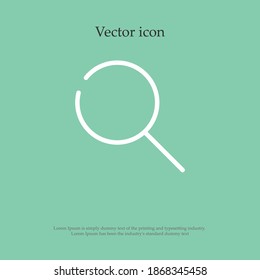 search line icon, outline vector illustration.