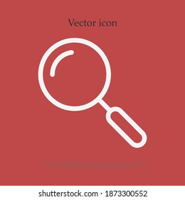 search line icon, outline vector illustration.