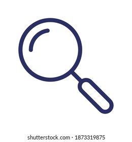 search line icon, outline vector illustration.
