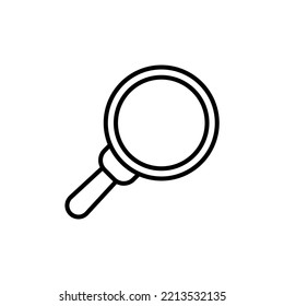search line icon. Simple element illustration. search concept outline symbol design.