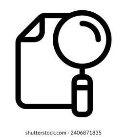 Icono de línea de búsqueda - Icono único, vector