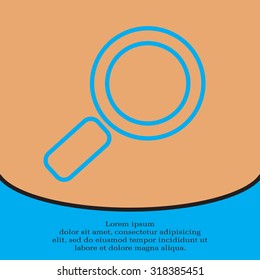 Search line Icon. Vector