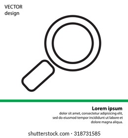 Search line Icon. Vector