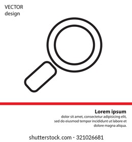 Search line Icon. Vector