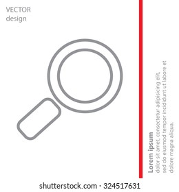 Search line Icon. Vector