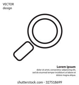 Search line Icon. Vector