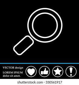 Search line Icon. Vector