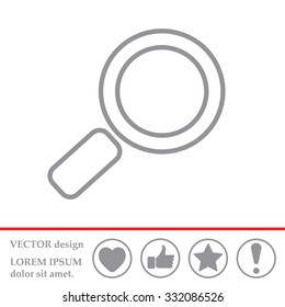 Search line Icon. Vector