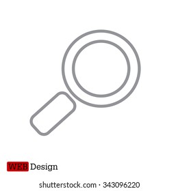 Search line Icon. Vector