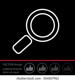 Search line Icon. Vector