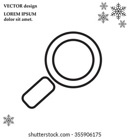 Search line Icon. Vector