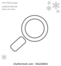Search line Icon. Vector