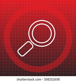 Search line Icon. Vector