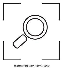 Search line Icon. Vector