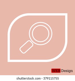 Search line Icon. Vector