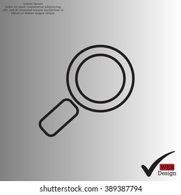 Search line Icon. Vector