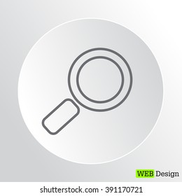 Search line Icon. Vector