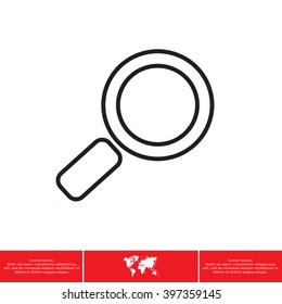 Search line Icon. Vector