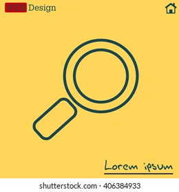 Search line Icon. Vector
