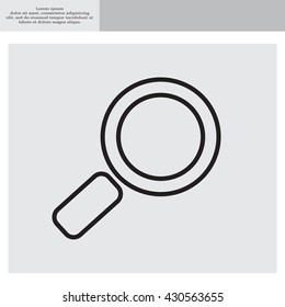 Search line Icon. Vector