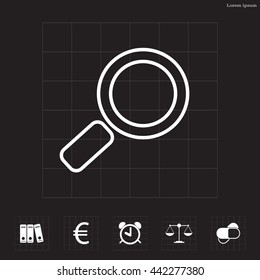 Search line Icon. Vector