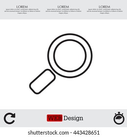 Search line Icon. Vector