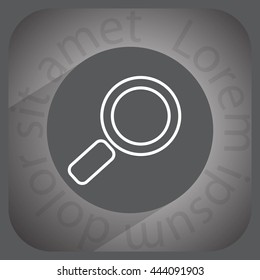 Search line Icon. Vector