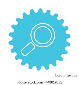 Search line Icon. Vector