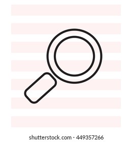 Search line Icon. Vector