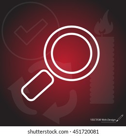 Search line Icon. Vector