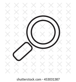 Search line Icon. Vector