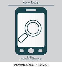 Search line Icon. Vector