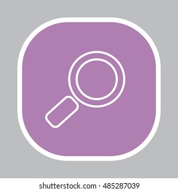 Search line Icon. Vector