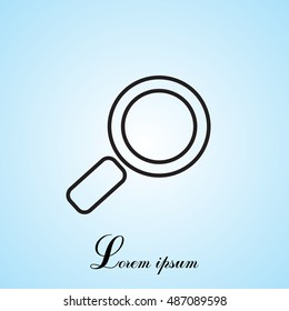 Search line Icon. Vector