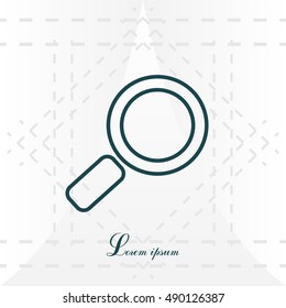 Search line Icon. Vector