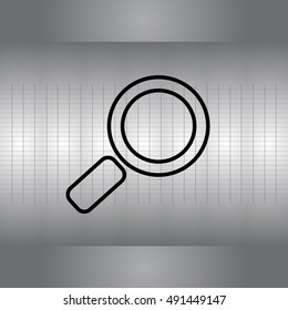 Search line Icon. Vector