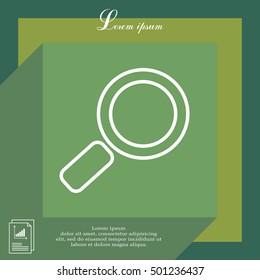 Search line Icon. Vector