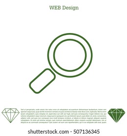 Search line Icon. Vector