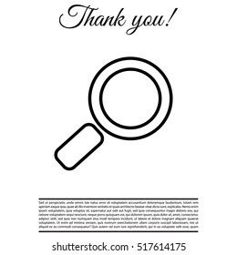 Search line Icon. Vector