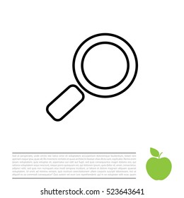 Search line Icon. Vector