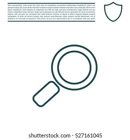 Search line Icon. Vector
