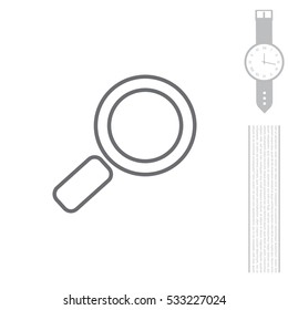 Search line Icon. Vector
