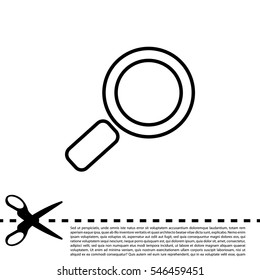 Search line Icon. Vector
